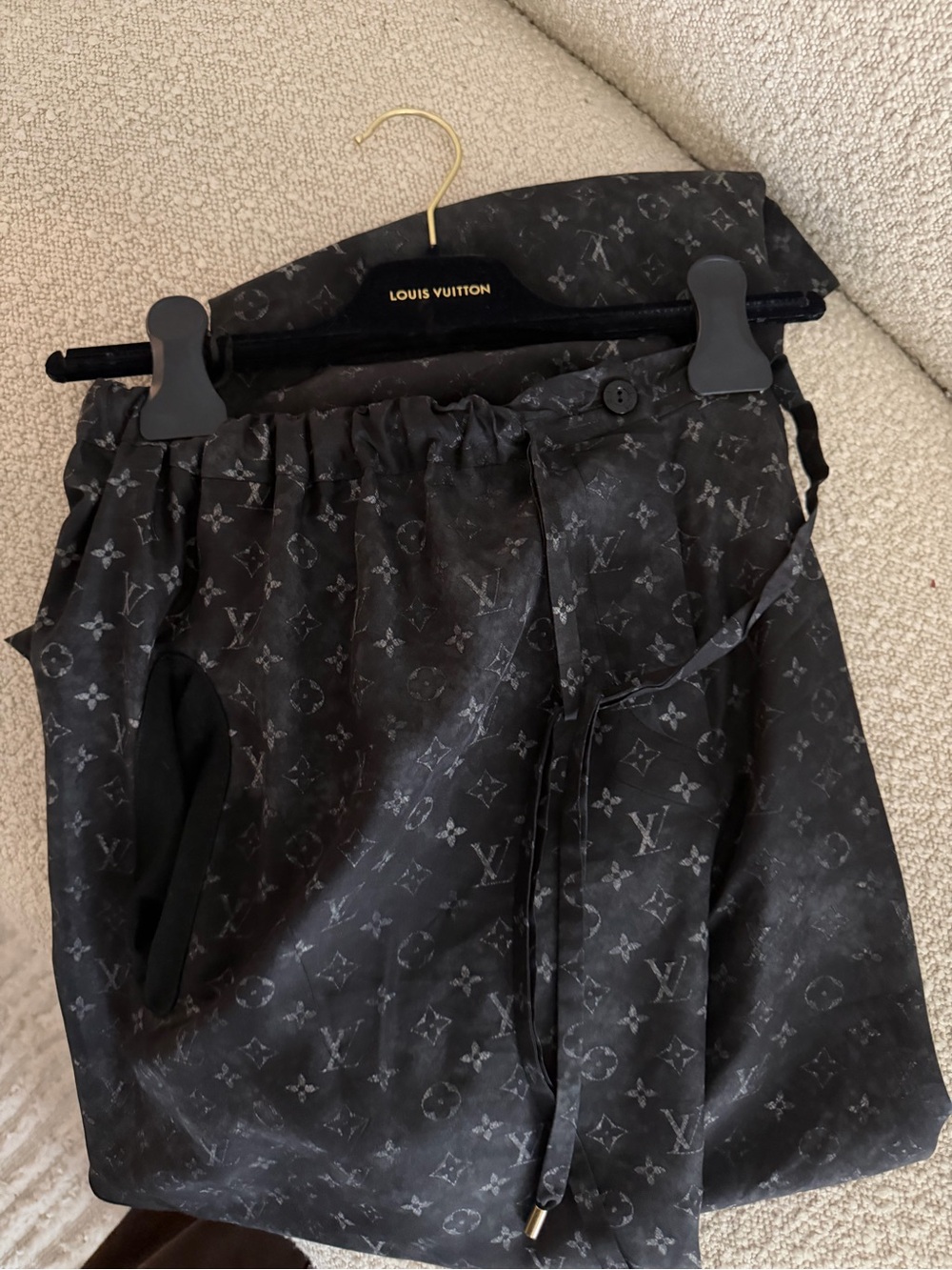 Louis Vuitton women’s silk pajama pants